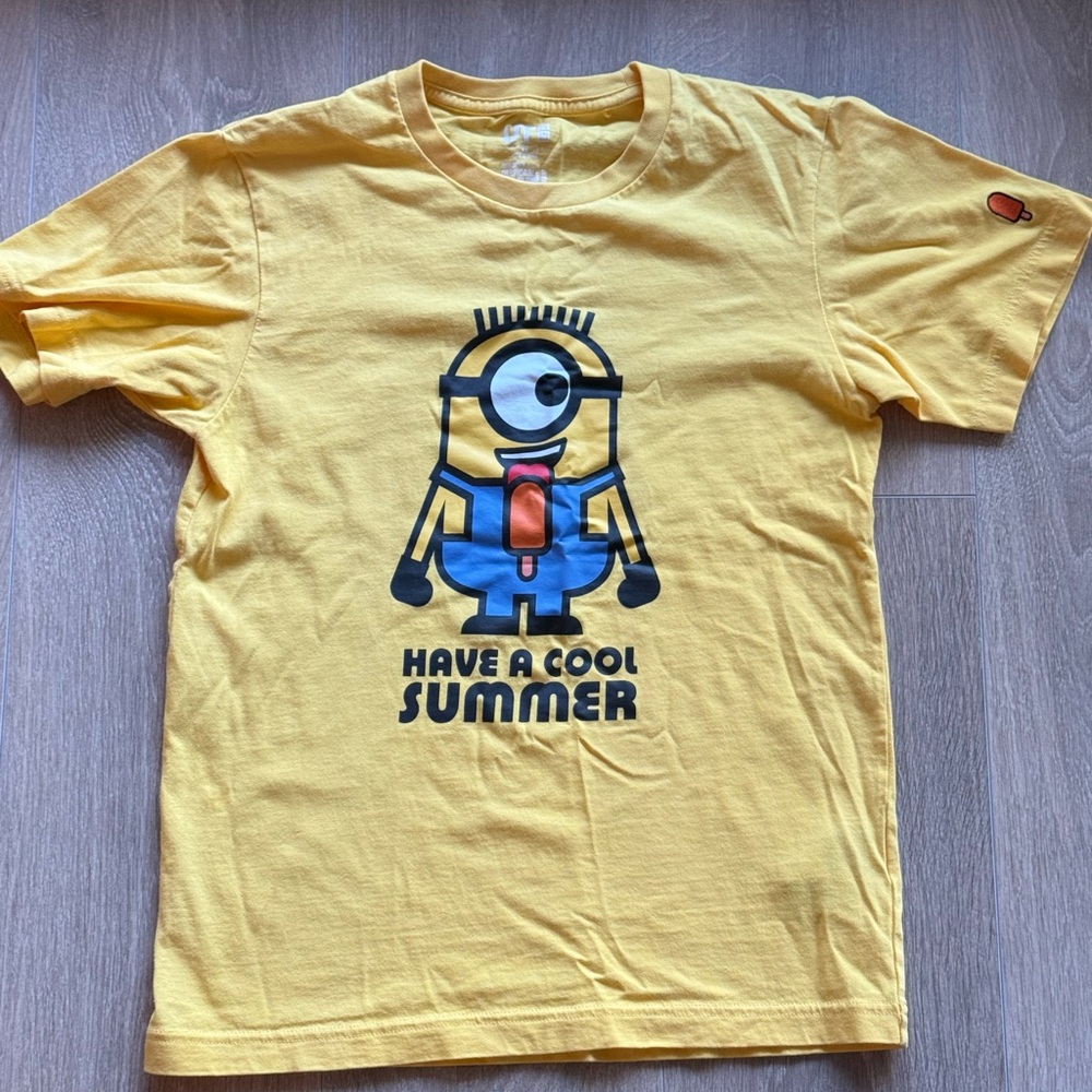 Uniqlo Yellow Minion Graphic Tee